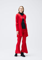 A model wears the PLEATS PLEASE ISSEY MIYAKE OLE! clothing.