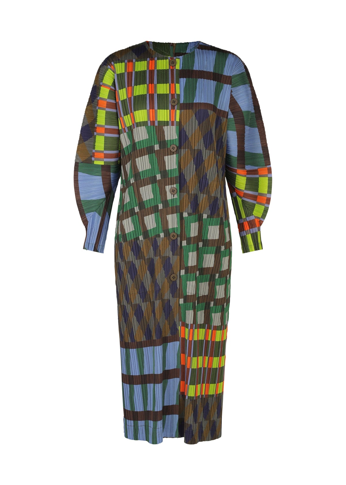 A product shot of the PLEATS PLEASE ISSEY MIYAKE HARMONY clothing in blue (72).