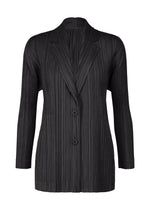 A product shot of the PLEATS PLEASE ISSEY MIYAKE PLEATS JACKET jacket in black (15).