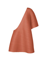 A product shot of the PLEATS PLEASE ISSEY MIYAKE MONTHLY COLORS OCTOBER vest in coral pink (29).