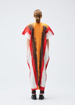 A model wears the PLEATS PLEASE ISSEY MIYAKE JUMP vest.