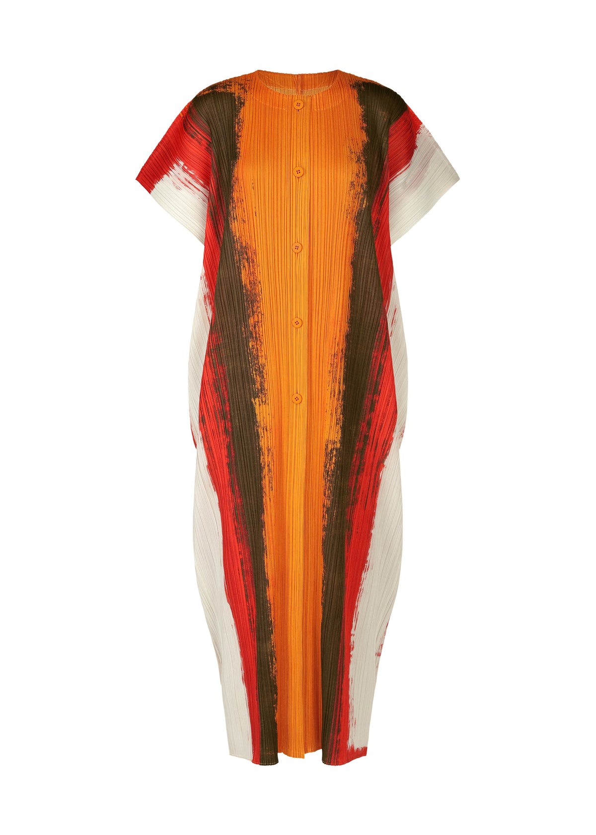 A product shot of the PLEATS PLEASE ISSEY MIYAKE JUMP vest in red.