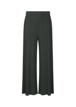 A product shot of the PLEATS PLEASE ISSEY MIYAKE MONTHLY COLORS NOVEMBER trousers in charcoal (17).
