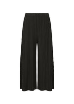 A product shot of the PLEATS PLEASE ISSEY MIYAKE WOOL PLEATS trousers in black (15).