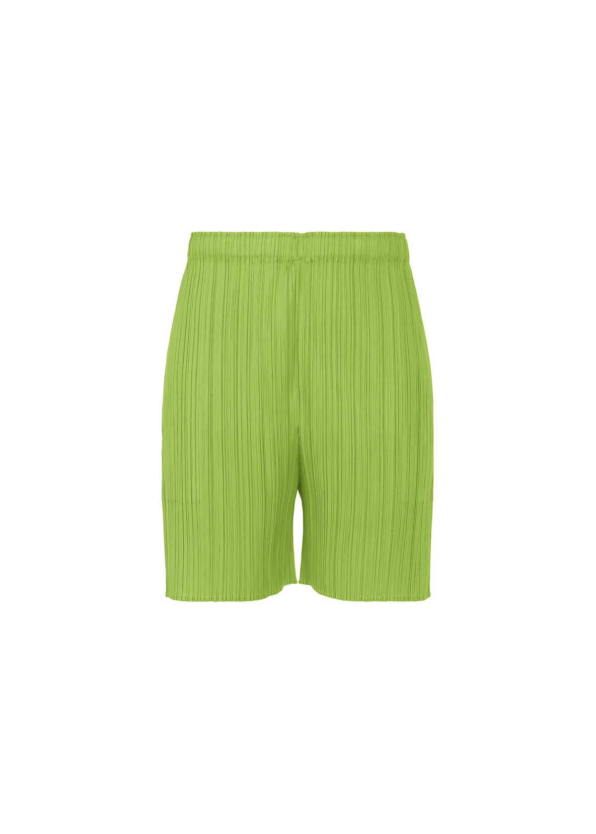 LUCID PLEATS Shorts Yellow Green