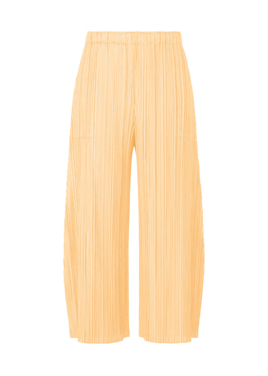 MELLOW PLEATS Trousers Cream Yellow