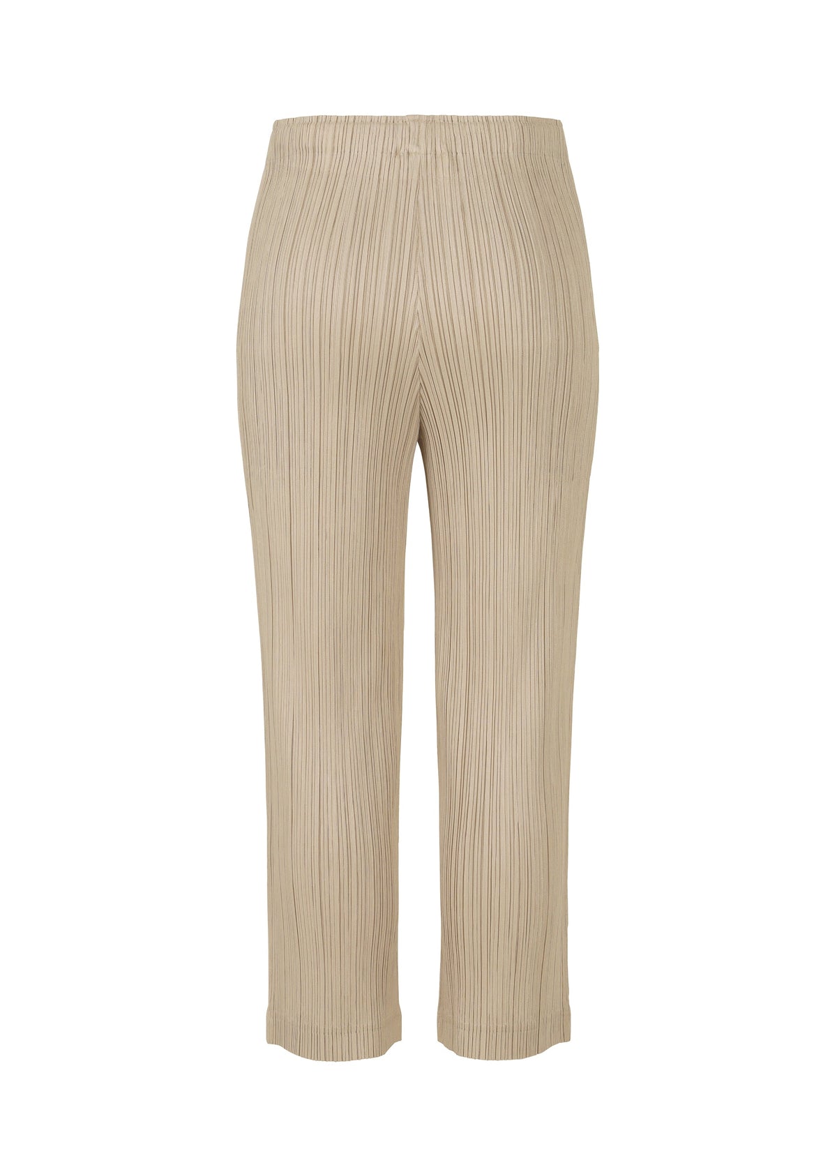 A detail shot of the PLEATS PLEASE ISSEY MIYAKE THICKER BOTTOMS 1 trousers.