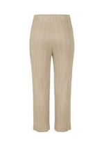 A detail shot of the PLEATS PLEASE ISSEY MIYAKE THICKER BOTTOMS 1 trousers.