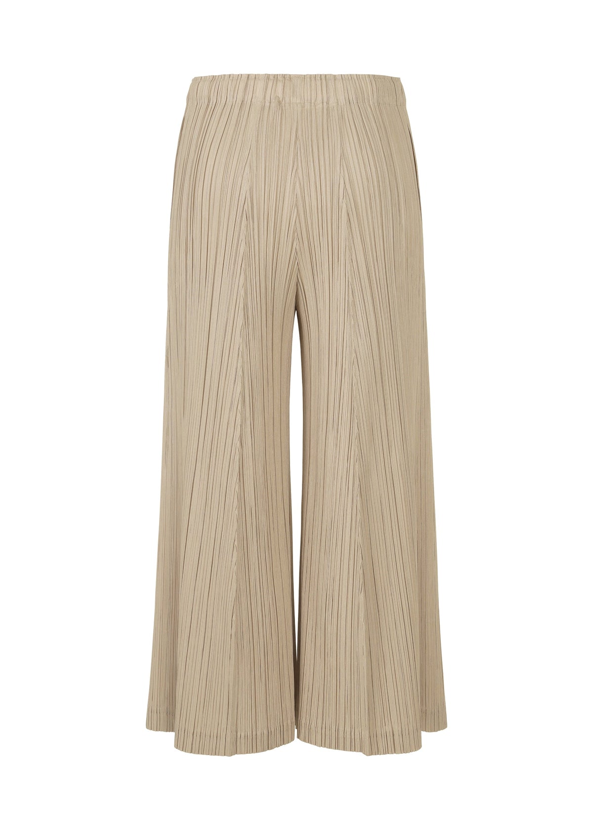 A detail shot of the PLEATS PLEASE ISSEY MIYAKE THICKER BOTTOMS 1 trousers.