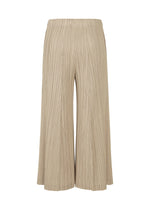 A detail shot of the PLEATS PLEASE ISSEY MIYAKE THICKER BOTTOMS 1 trousers.