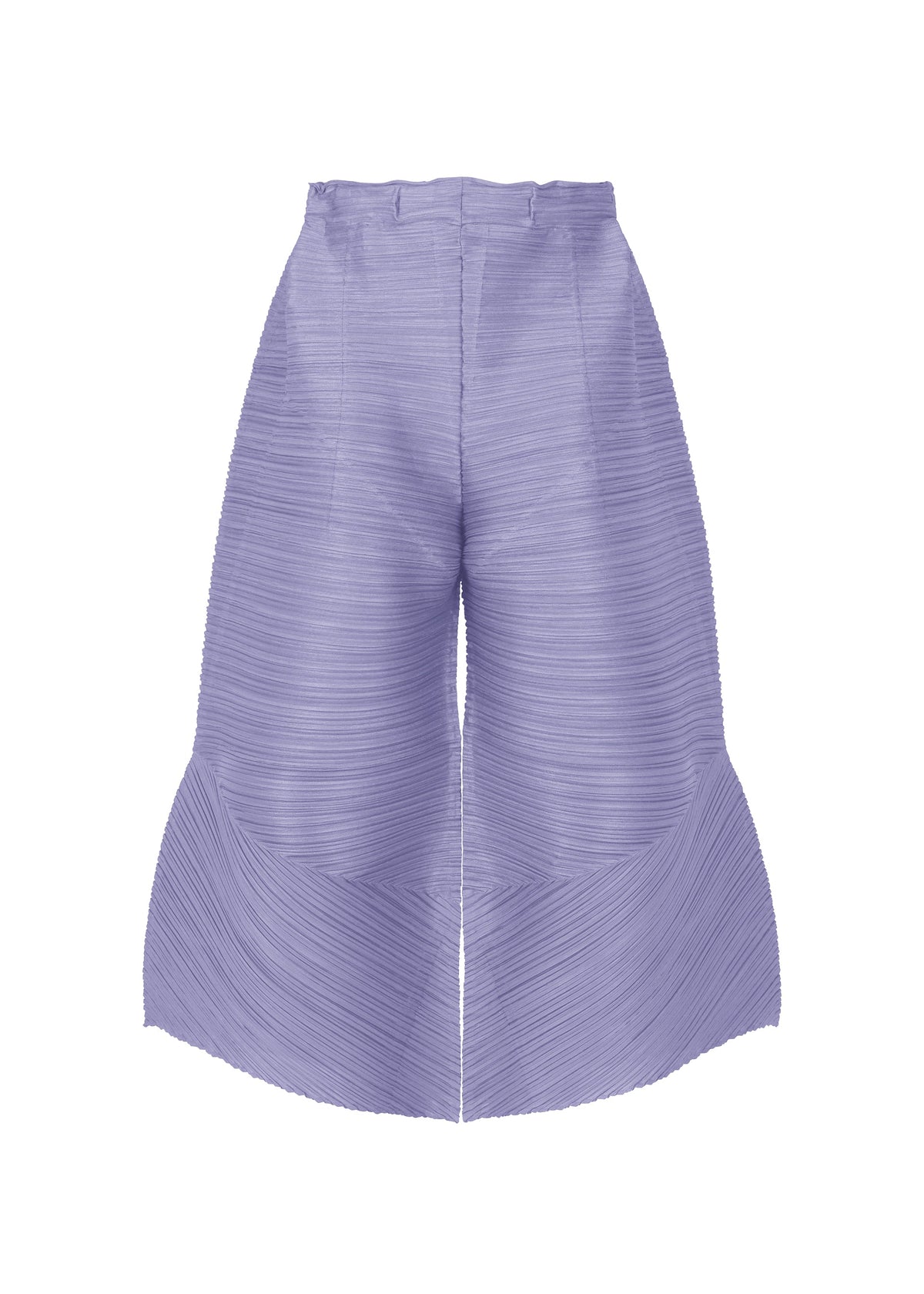 A product shot of the PLEATS PLEASE ISSEY MIYAKE THICKER BOUNCE trousers in steel blue (74).