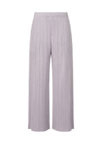 A product shot of the PLEATS PLEASE ISSEY MIYAKE SQUARE trousers in blue grey (09).