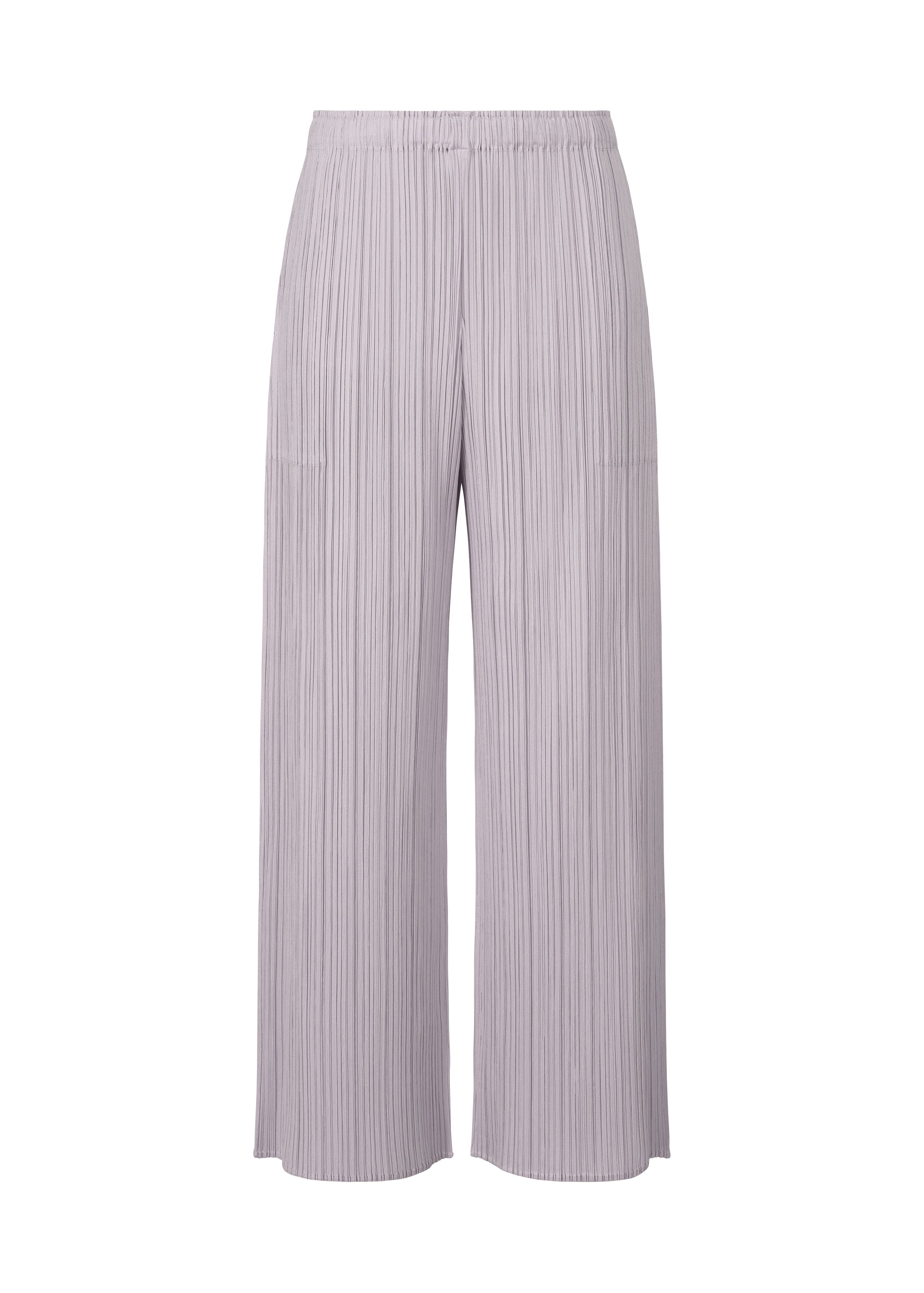 A product shot of the PLEATS PLEASE ISSEY MIYAKE SQUARE trousers in blue grey (09).