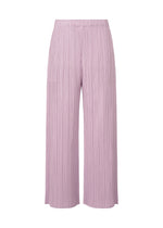 A product shot of the PLEATS PLEASE ISSEY MIYAKE SQUARE trousers in light pink (20).