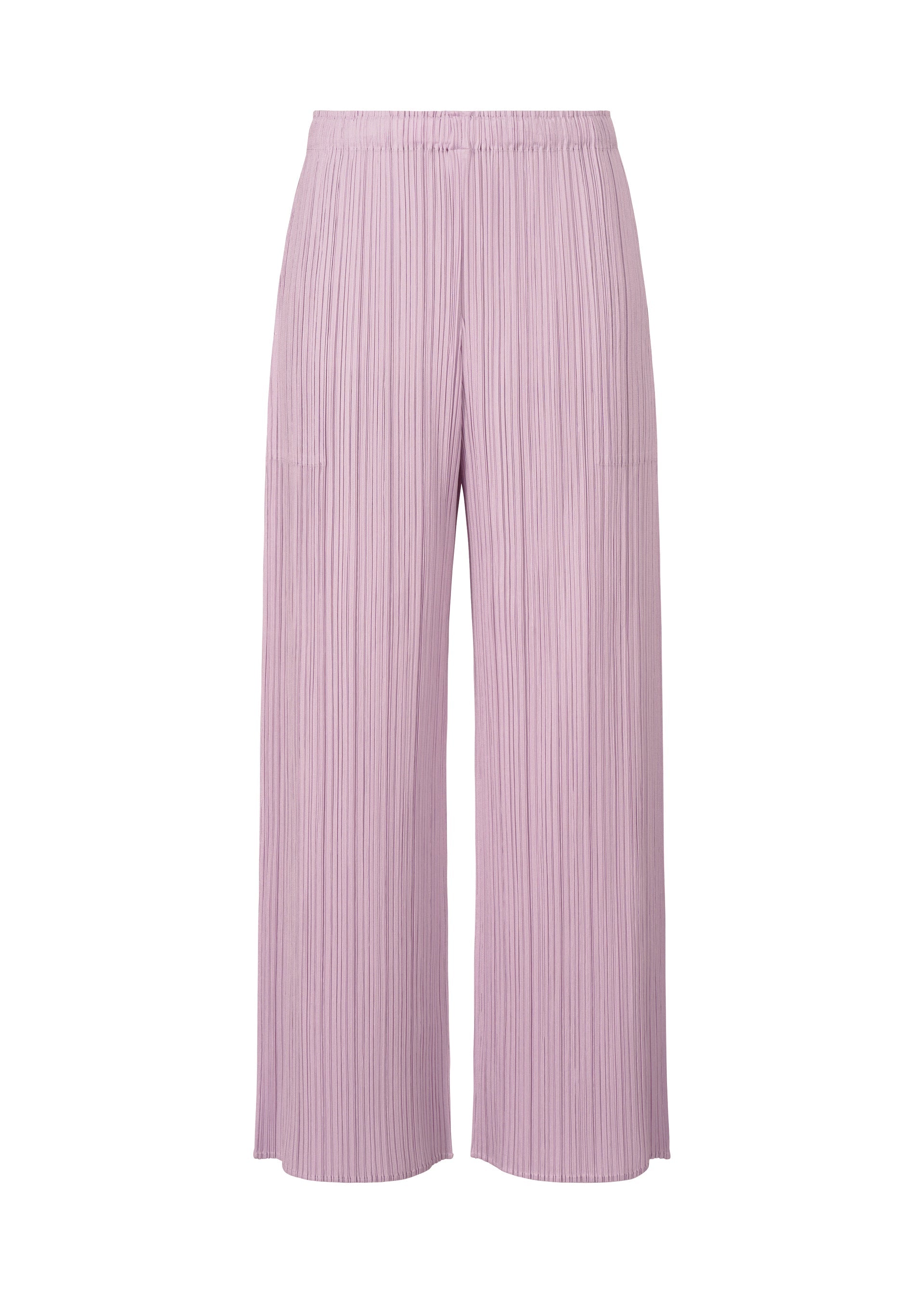 A product shot of the PLEATS PLEASE ISSEY MIYAKE SQUARE trousers in light pink (20).
