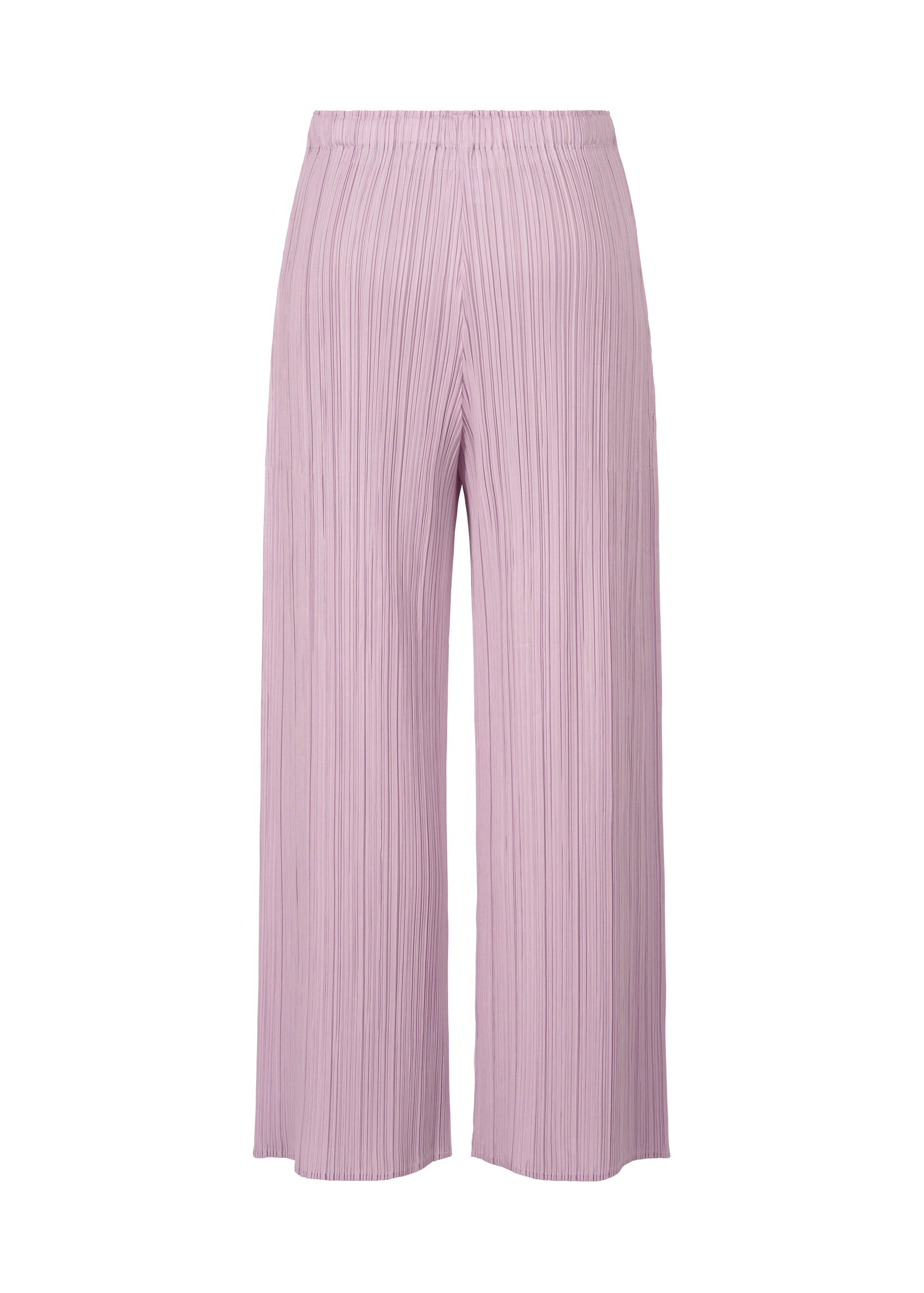 A detail shot of the PLEATS PLEASE ISSEY MIYAKE SQUARE trousers.