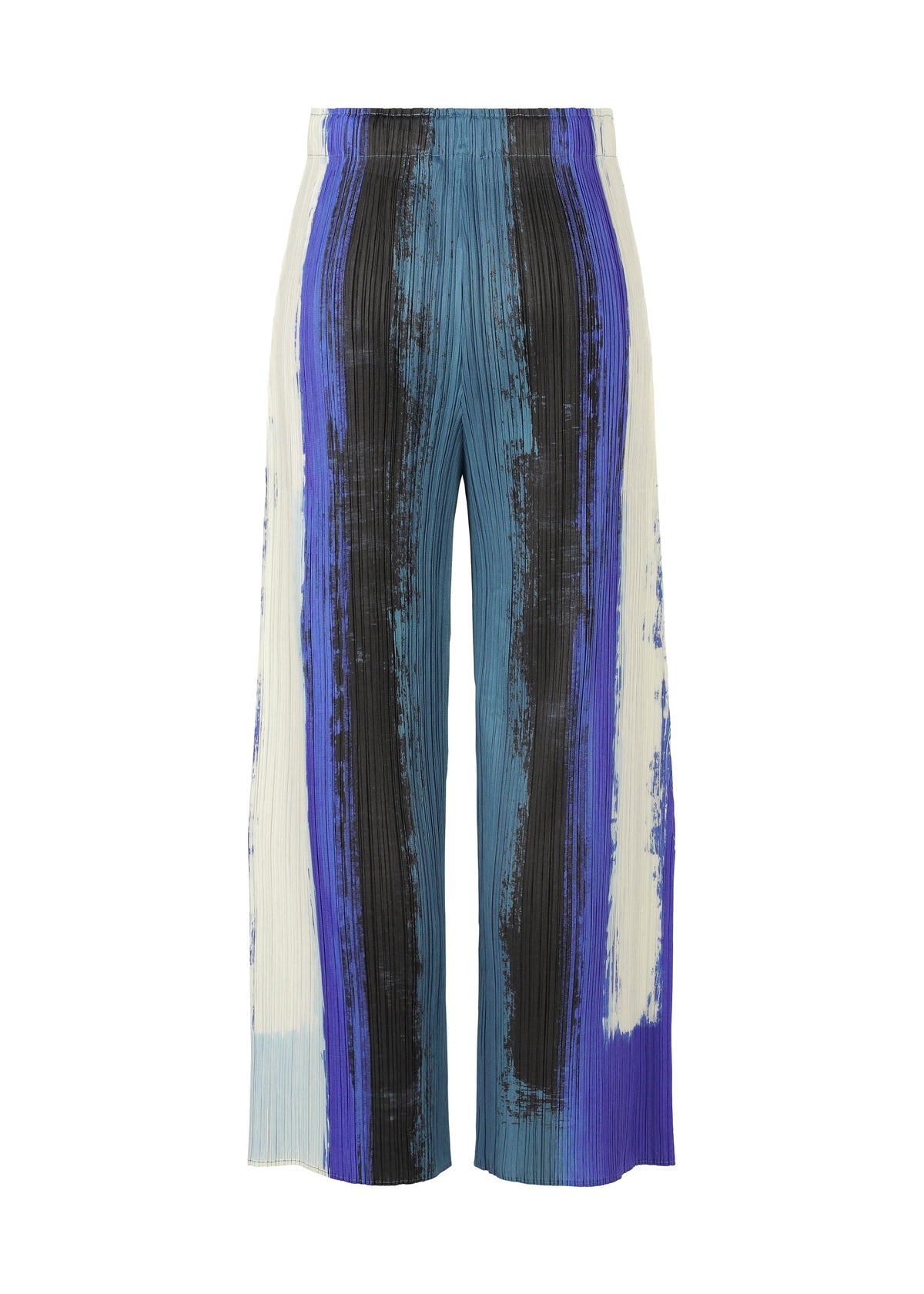 A detail shot of the PLEATS PLEASE ISSEY MIYAKE JUMP trousers.