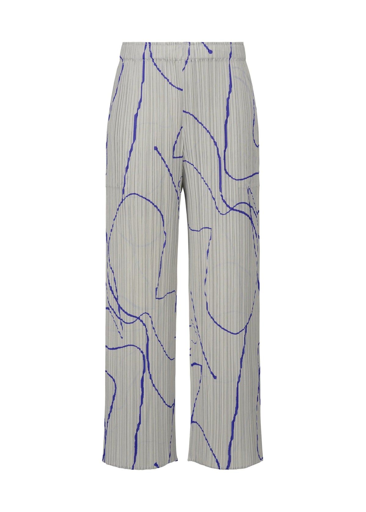 A product shot of the PLEATS PLEASE ISSEY MIYAKE PAUSE trousers in grey (12).