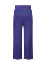 A detail shot of the PLEATS PLEASE ISSEY MIYAKE PAUSE trousers.