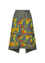 A product shot of the PLEATS PLEASE ISSEY MIYAKE MIX skirt in grey (12).