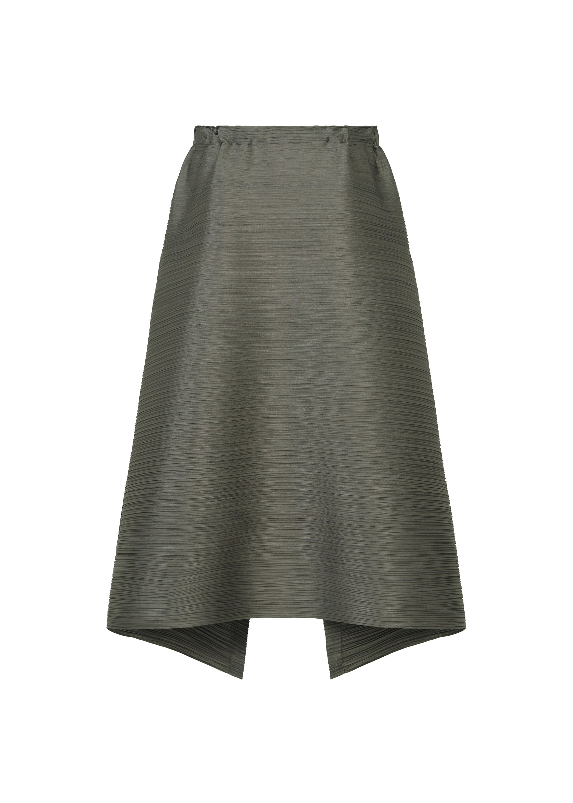 A detail shot of the PLEATS PLEASE ISSEY MIYAKE MIX skirt.