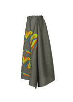 A detail shot of the PLEATS PLEASE ISSEY MIYAKE MIX skirt.