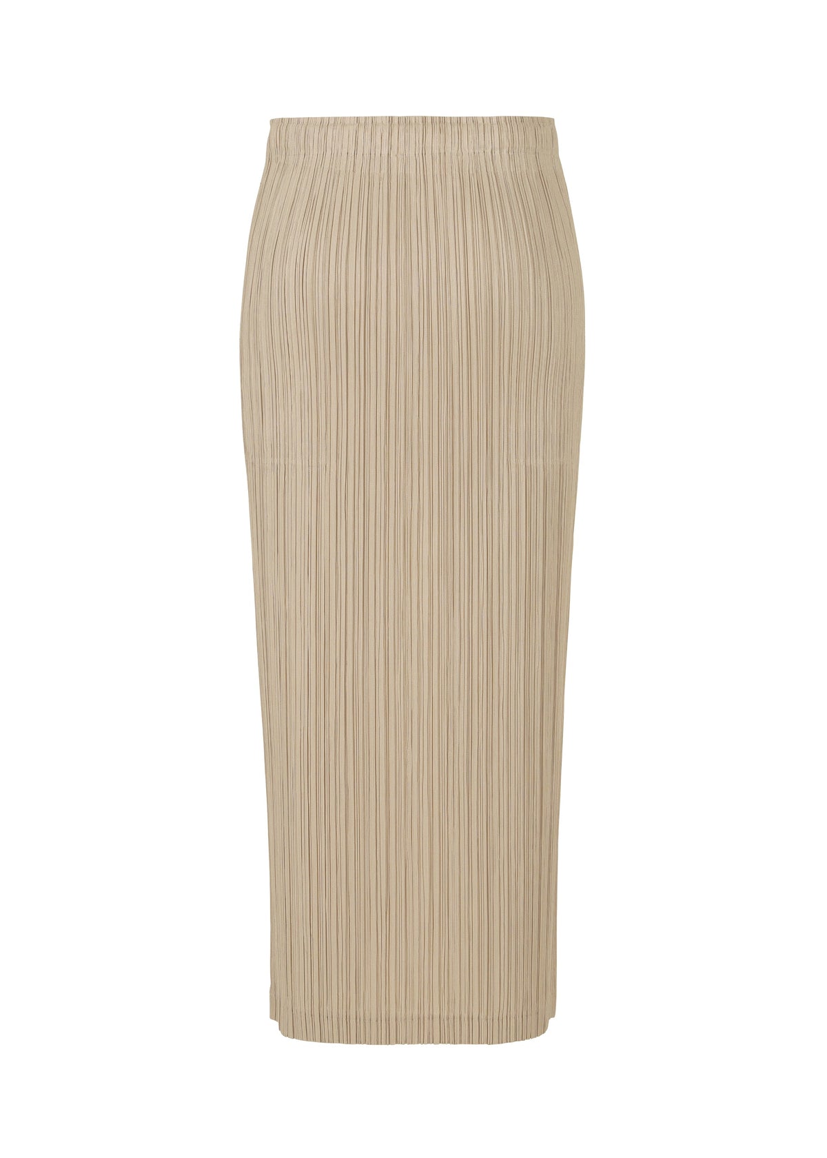 A detail shot of the PLEATS PLEASE ISSEY MIYAKE THICKER BOTTOMS 1 skirt.