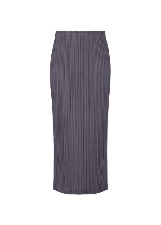 A product shot of the PLEATS PLEASE ISSEY MIYAKE LOOP BOTTOMS clothing in dark grey (13).