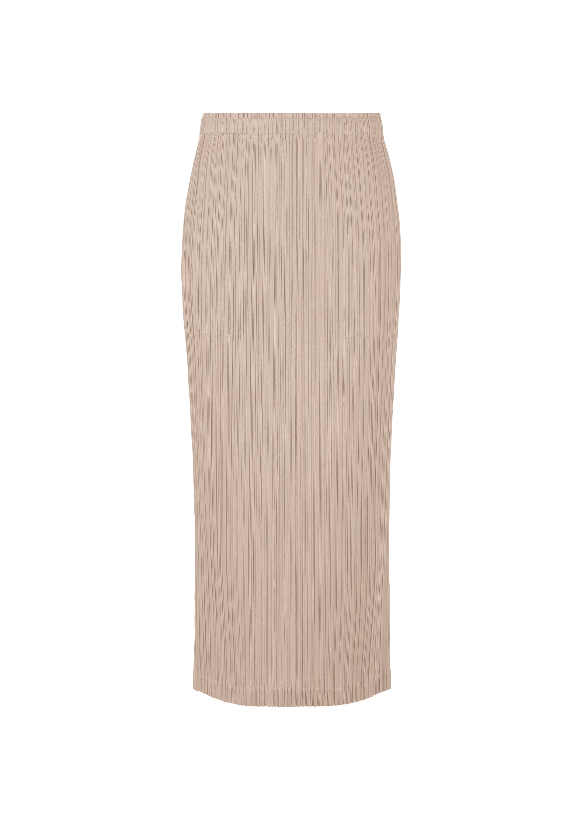 A product shot of the PLEATS PLEASE ISSEY MIYAKE LOOP BOTTOMS clothing in greige (42).