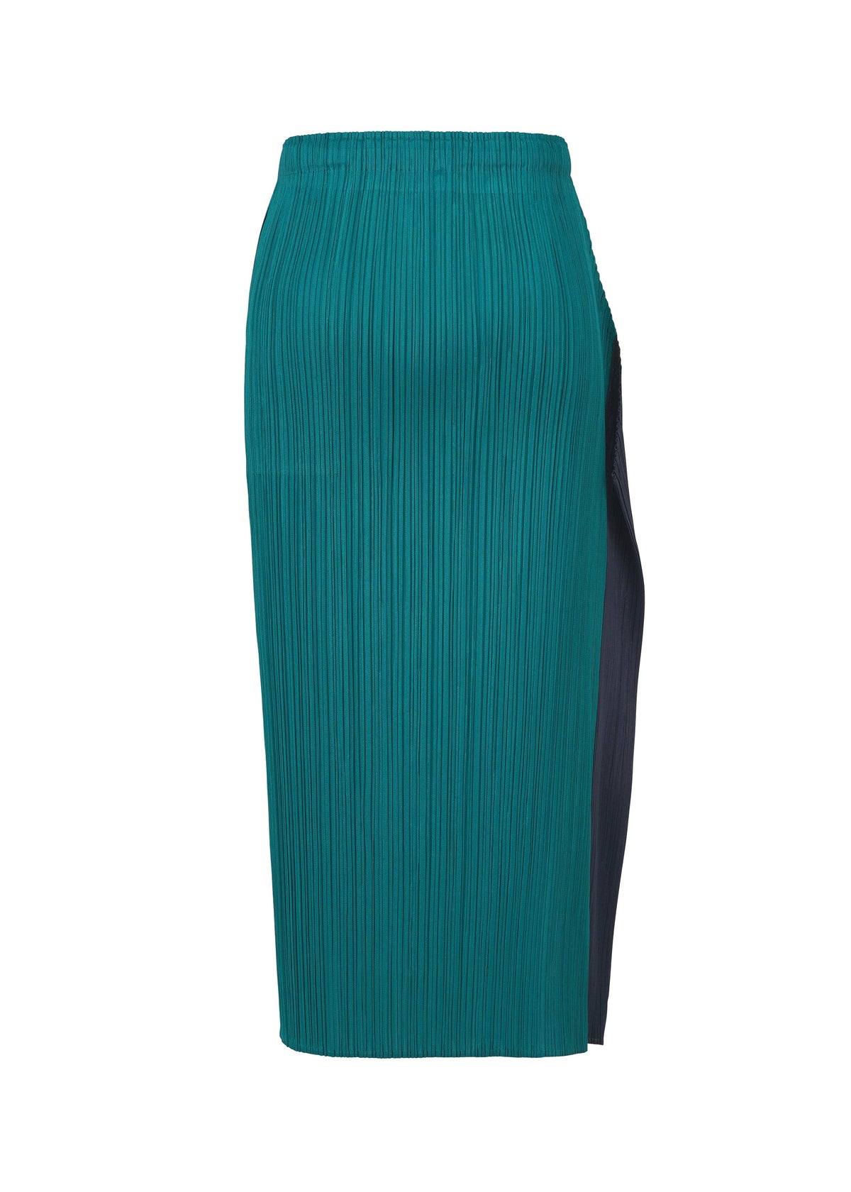 A detail shot of the PLEATS PLEASE ISSEY MIYAKE POINTE skirt.