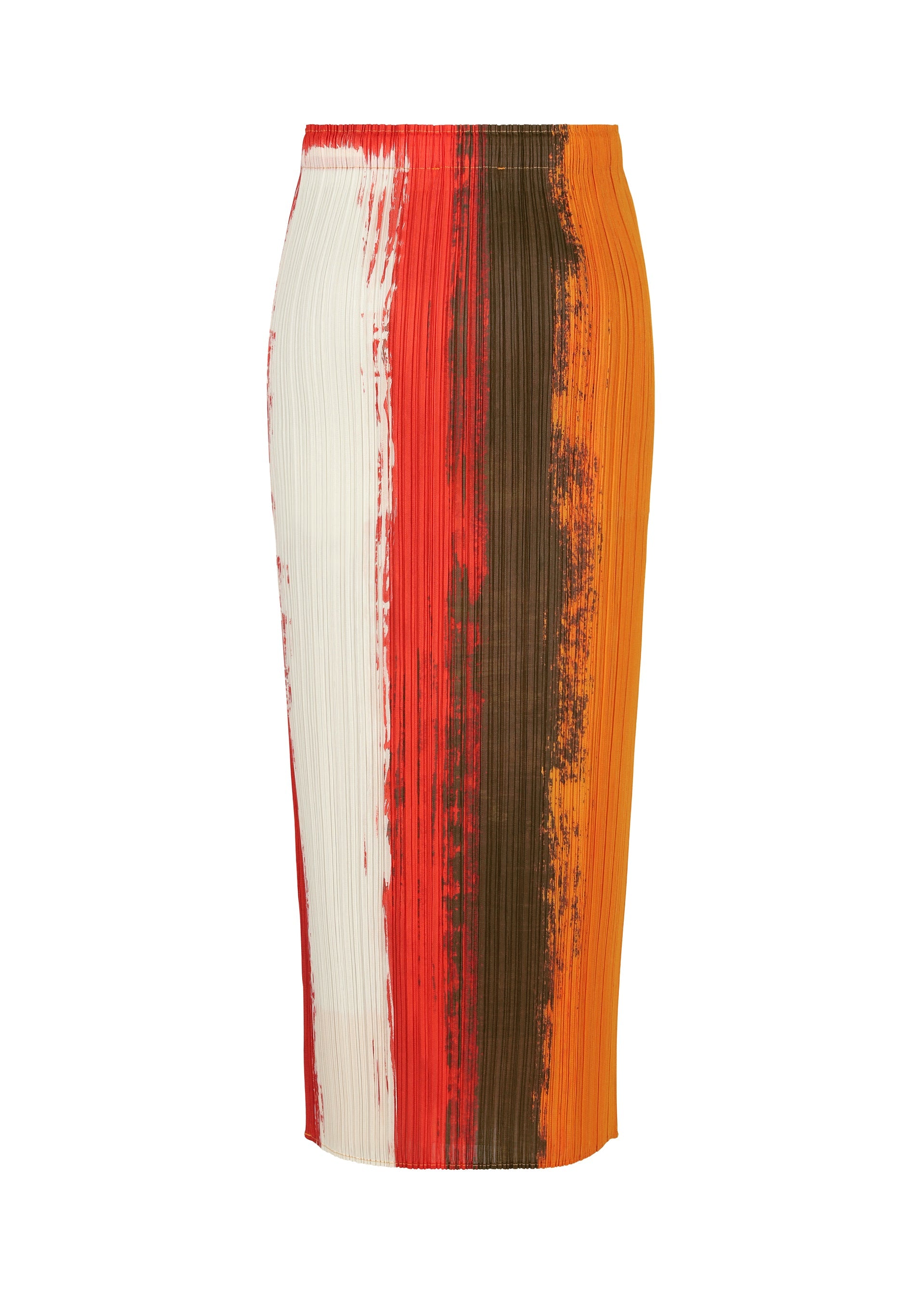 A detail shot of the PLEATS PLEASE ISSEY MIYAKE JUMP skirt.