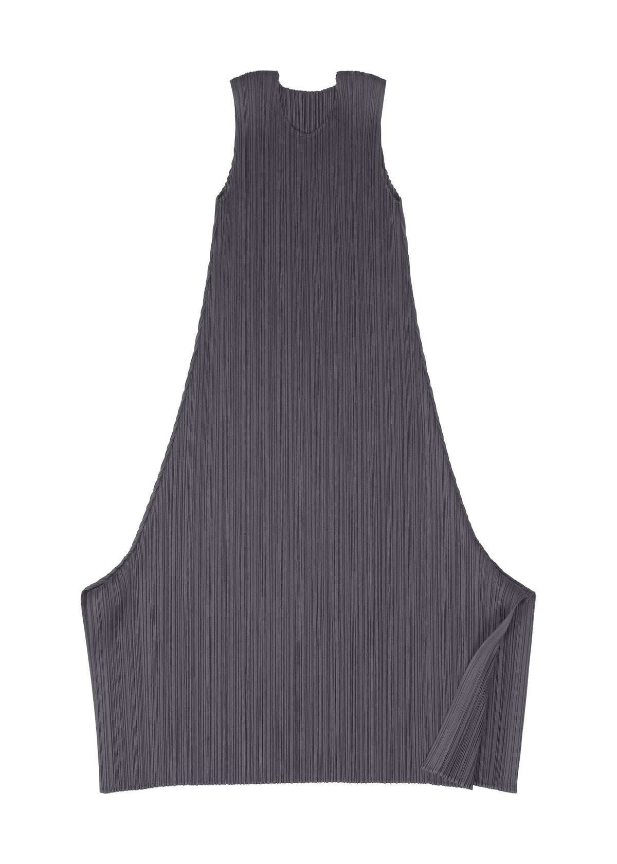 A detail shot of the PLEATS PLEASE ISSEY MIYAKE MONTHLY COLORS JULY dress.