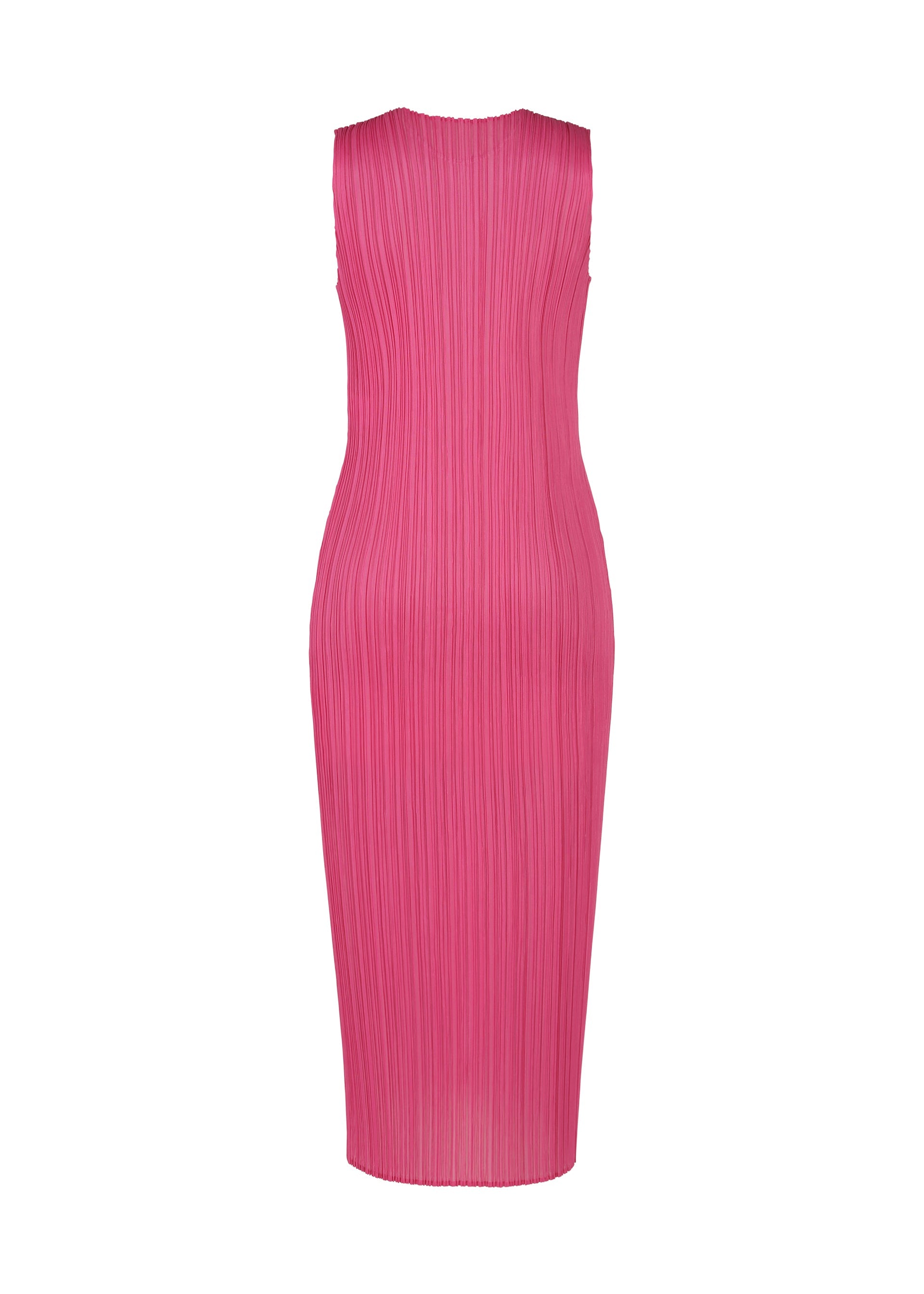 A detail shot of the PLEATS PLEASE ISSEY MIYAKE LUCID PLEATS dress.