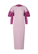 A product shot of the PLEATS PLEASE ISSEY MIYAKE SQUARE dress in light pink (20).