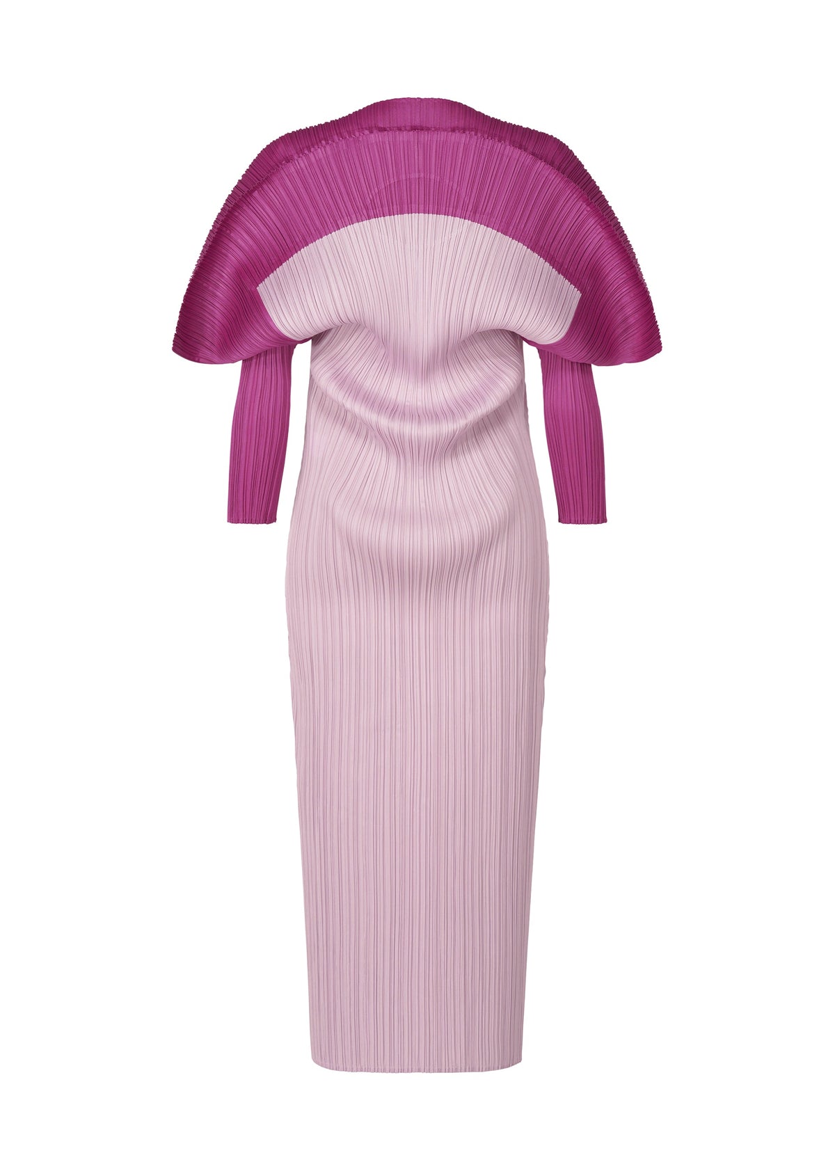 A detail shot of the PLEATS PLEASE ISSEY MIYAKE SQUARE dress.