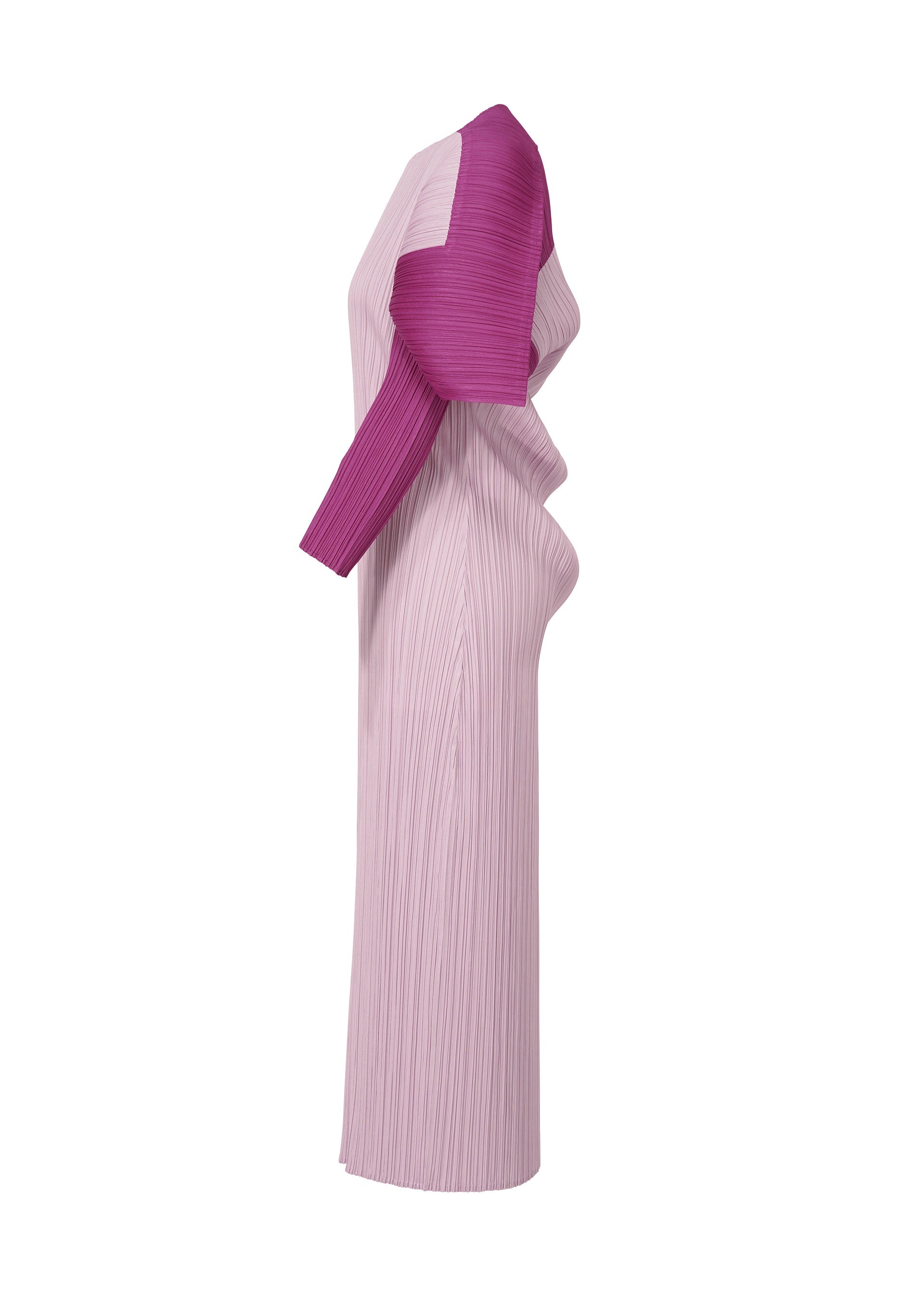 A detail shot of the PLEATS PLEASE ISSEY MIYAKE SQUARE dress.
