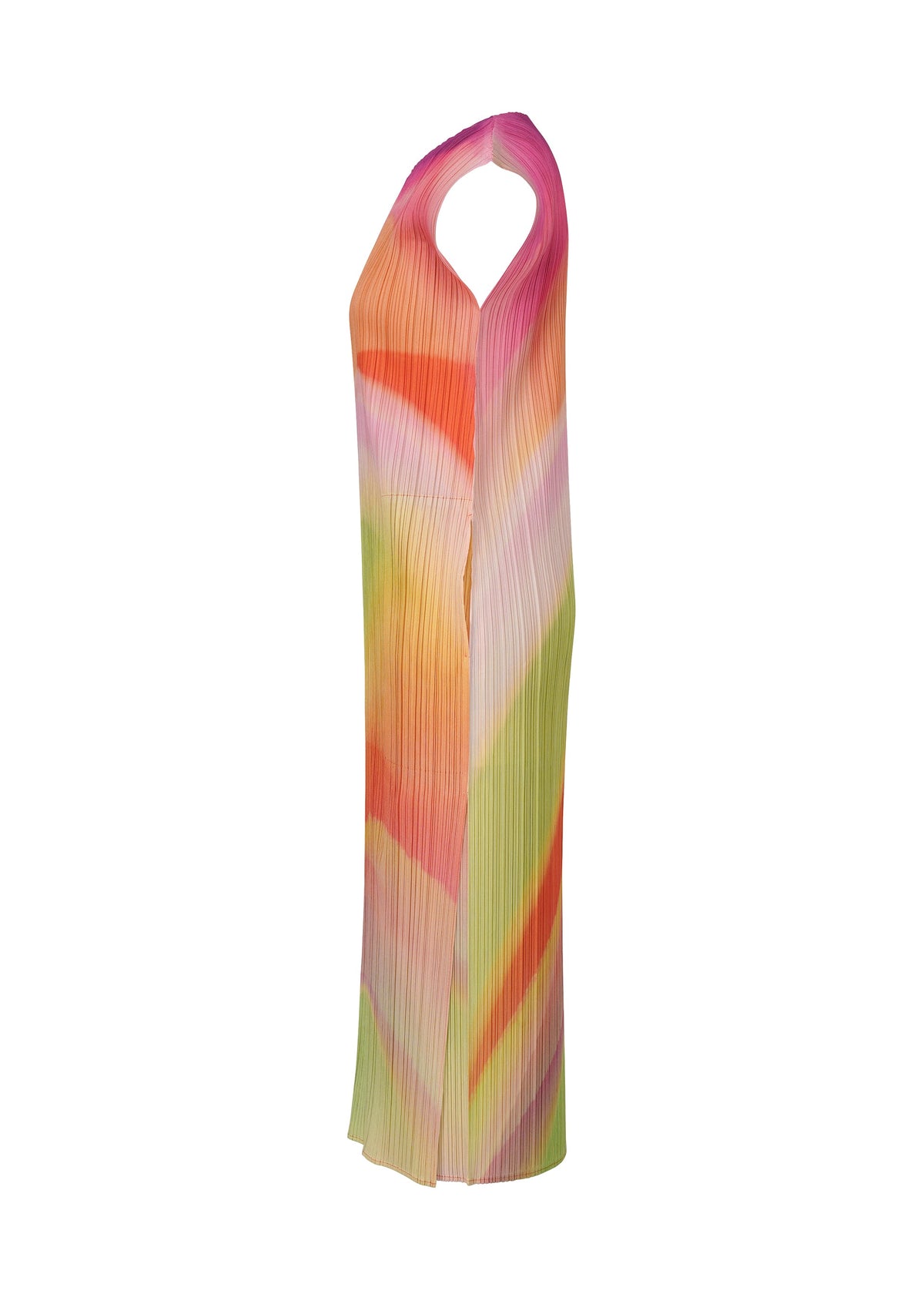 A detail shot of the PLEATS PLEASE ISSEY MIYAKE GROOVE dress.