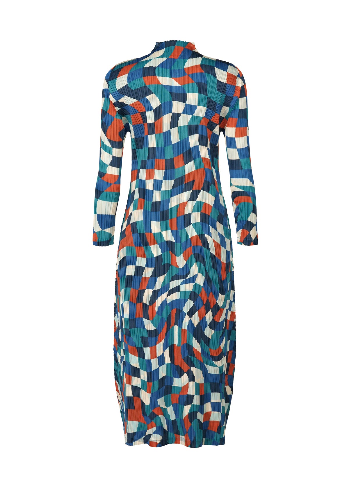 A detail shot of the PLEATS PLEASE ISSEY MIYAKE DANCING SQUARE dress.