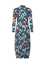 A detail shot of the PLEATS PLEASE ISSEY MIYAKE DANCING SQUARE dress.