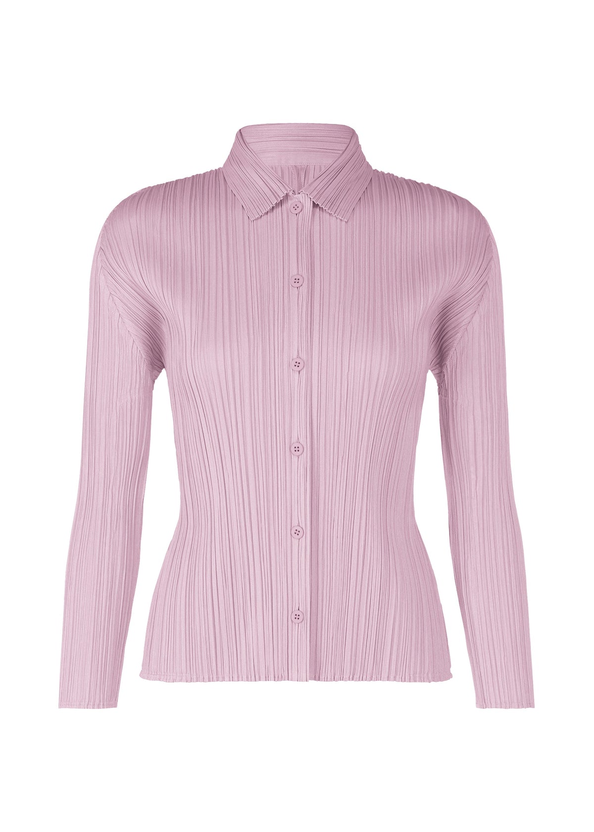 A product shot of the PLEATS PLEASE ISSEY MIYAKE PLEATS SHIRT shirt in light pink (20).
