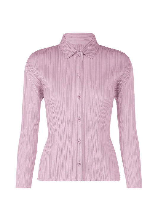 A product shot of the PLEATS PLEASE ISSEY MIYAKE PLEATS SHIRT shirt in light pink (20).