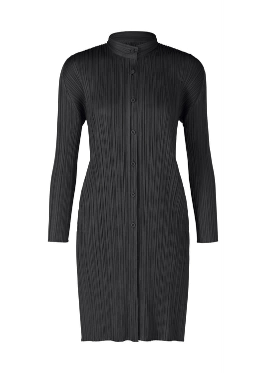 A product shot of the PLEATS PLEASE ISSEY MIYAKE PLEATS SHIRT shirt in black (15).
