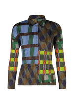 A product shot of the PLEATS PLEASE ISSEY MIYAKE HARMONY clothing in blue (72).