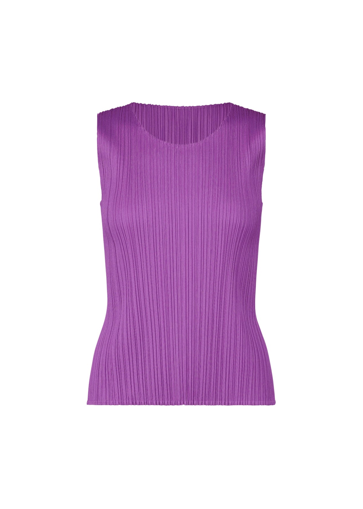 A product shot of the PLEATS PLEASE ISSEY MIYAKE MONTHLY COLORS AUGUST top in light purple (80).