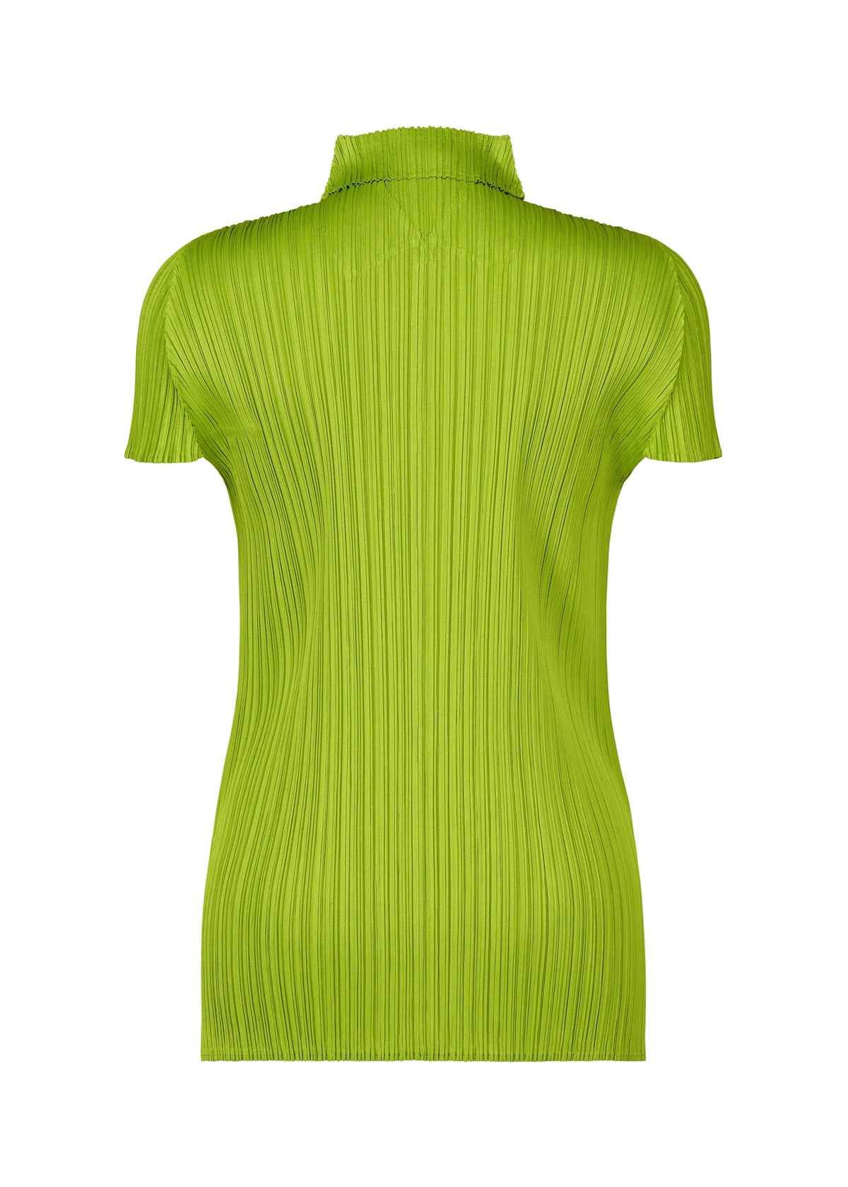 A detail shot of the PLEATS PLEASE ISSEY MIYAKE MONTHLY COLORS AUGUST top.