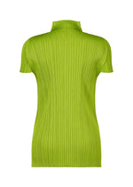A detail shot of the PLEATS PLEASE ISSEY MIYAKE MONTHLY COLORS AUGUST top.