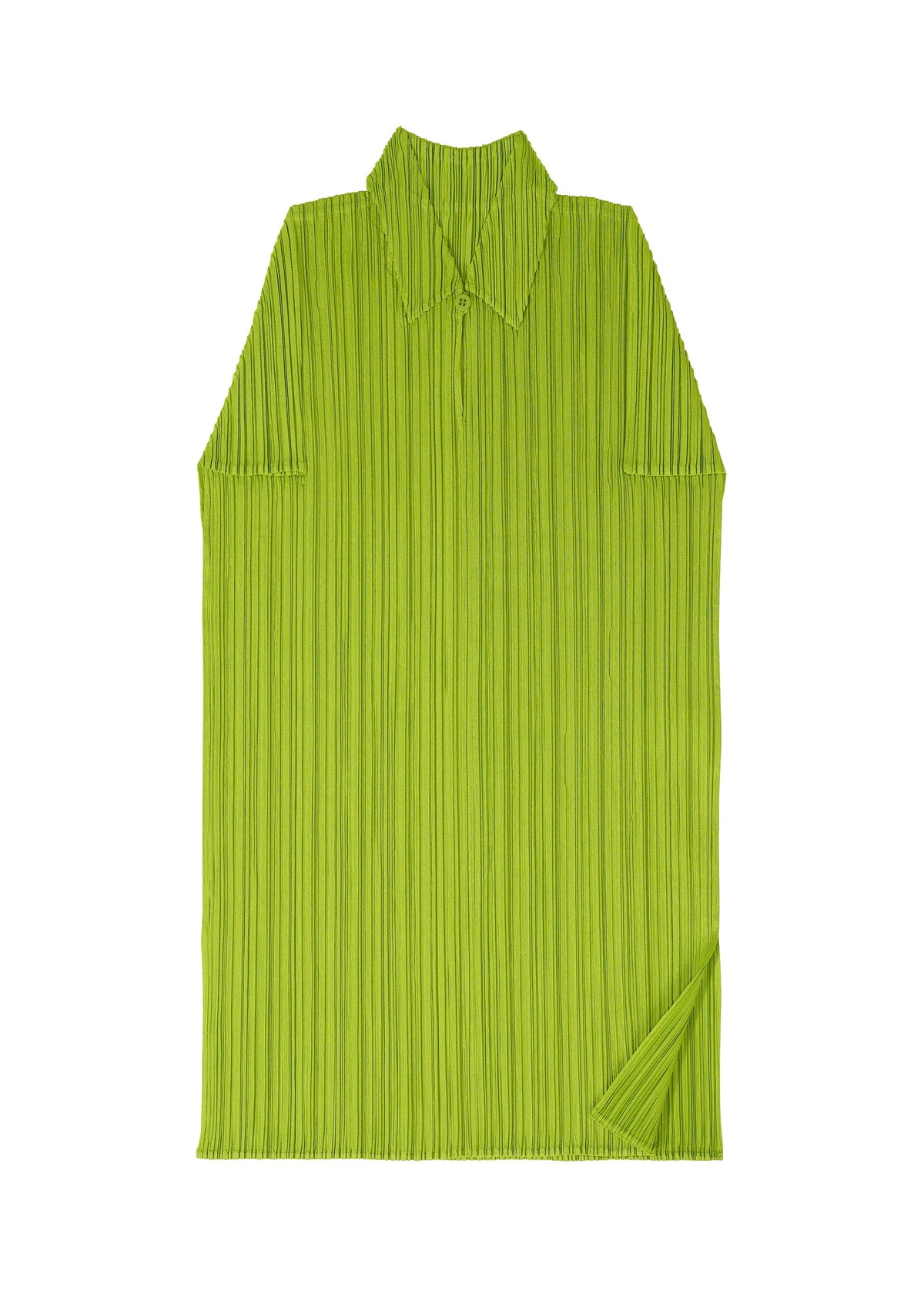A detail shot of the PLEATS PLEASE ISSEY MIYAKE MONTHLY COLORS AUGUST top.