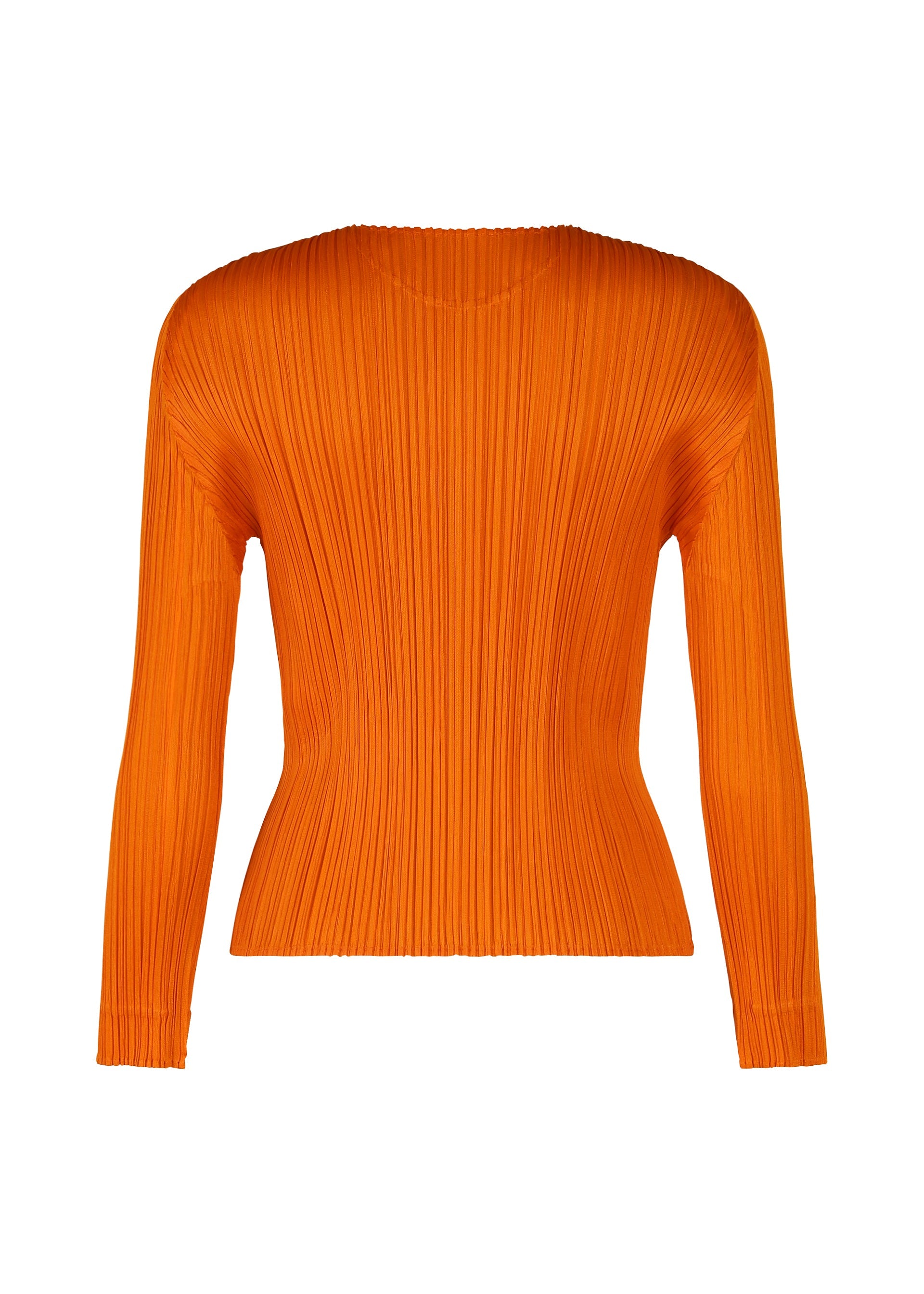 A detail shot of the PLEATS PLEASE ISSEY MIYAKE MONTHLY COLORS DECEMBER clothing.