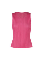 LUCID PLEATS Top Bright Pink