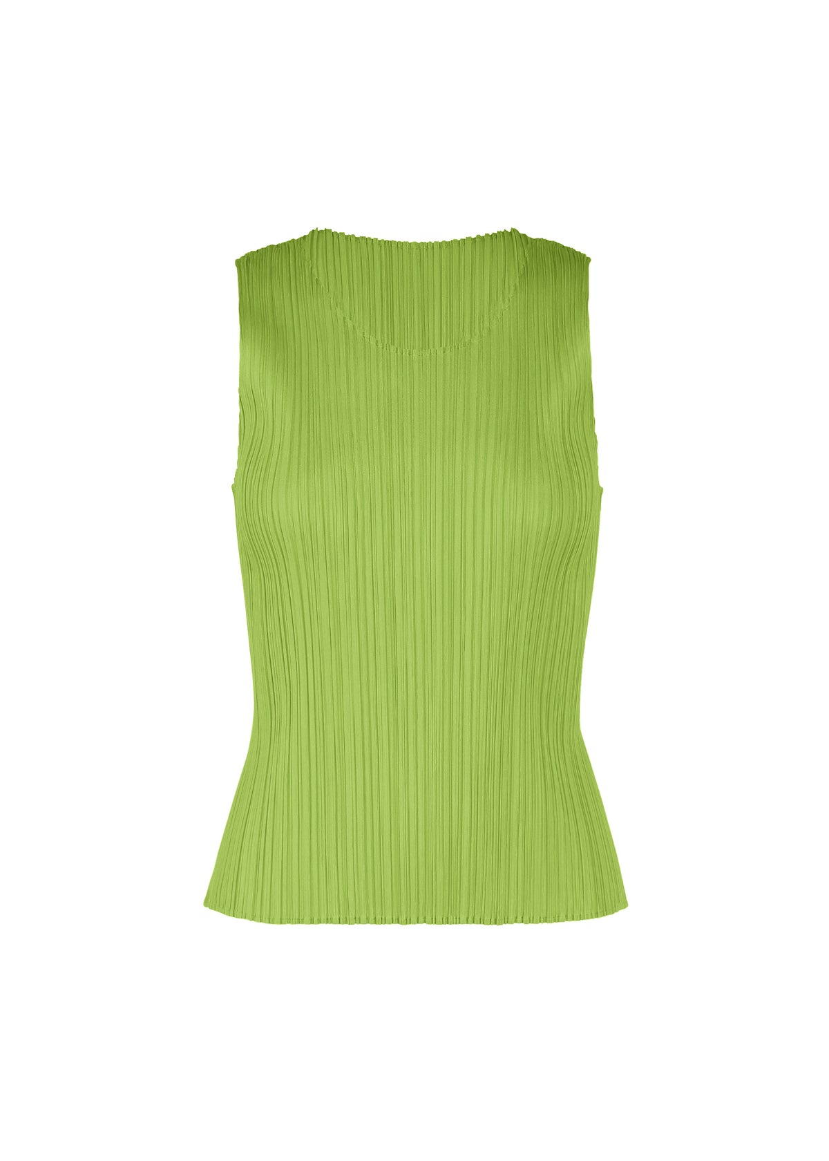 LUCID PLEATS Top Yellow Green